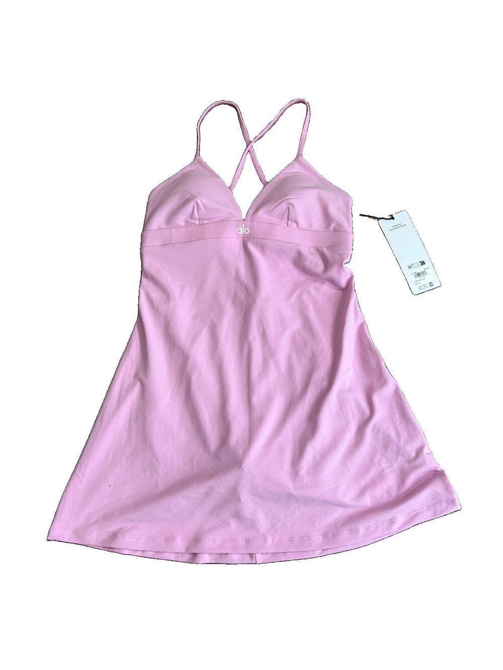 NWT Alo Yoga Airbrush Splendor Dress - Candy Heart Pink M